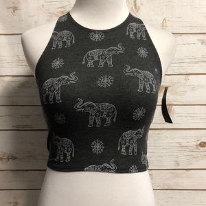 Hollister Elephants Crop Top